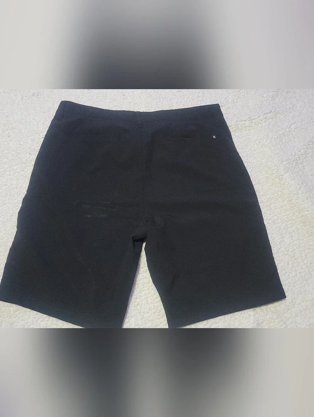 Hurley Black Flat-Front Men's Shorts